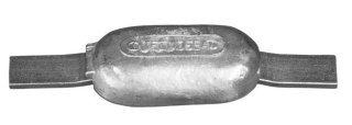 Rumpfanode zum Anschw., oval magnezowa 200x70x25mm + Laschen