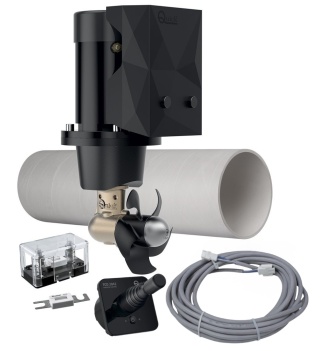 Ster strumieniowy dziobowy QUICK BTQ110-25 12V 25 kg 110 mm – zestaw z tunelem i joystickiem