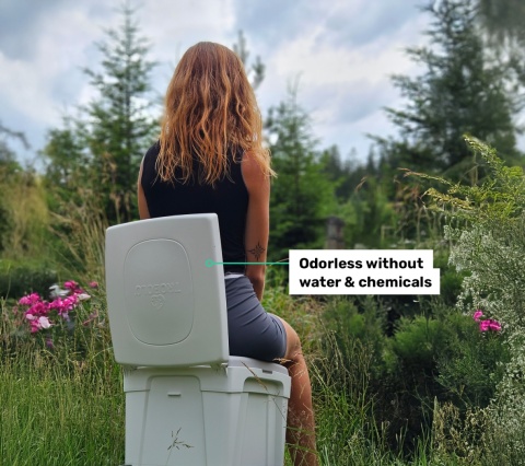 TROBOLO WandaGO Lite – kompaktowa toaleta kompostowa do kampera i vana 6,5 l / 4,6 l