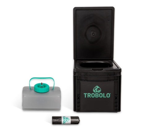 Toaleta bezwodna TROBOLO BilaBox – wnętrze pojemników