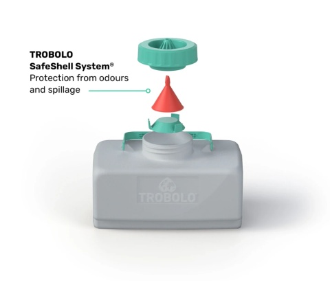 TROBOLO BilaBox – kompaktowa toaleta kompostowa Eurobox 9 l / 4,6 l na Kemping, do Samochodów i Łodzi