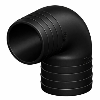 Złącze węża TD 90 ° czarne 50mm bez opakowania