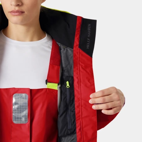 Damska kurtka żeglarska Helly Hansen W Pier Jacket 4.0 – Alert Red