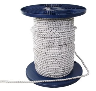 Linka gumowa "ALSTER" 5 mm BIAŁA 1m