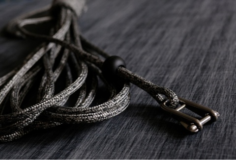 Oko z szeklą do liny żeglarskiej