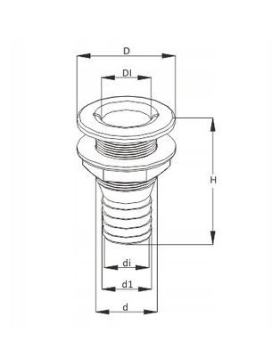 zestaw montażowy pompy zęzowej 1-1/8''