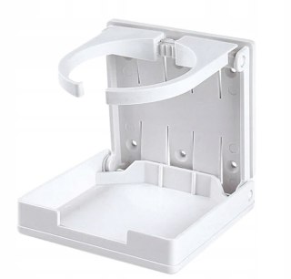 SEAFLO składany uchwyt na kubek i butelkę biały