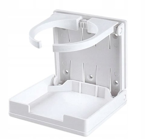 SEAFLO składany uchwyt na kubek i butelkę biały