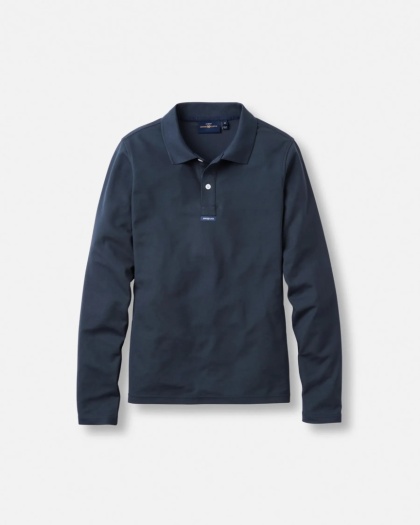 Women's Dri-Fast LS Polo - Navy Black