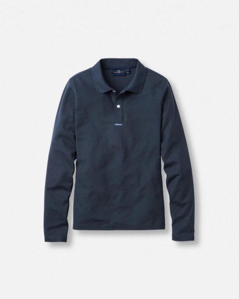 Women's Dri-Fast LS Polo - Navy Black