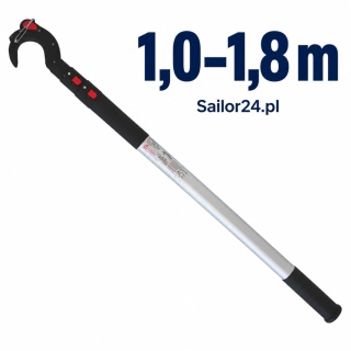 Bosak teleskopowy do łodzi ROBLINE HOOK & MOOR Ø45 mm 1,0 m-1,80 m