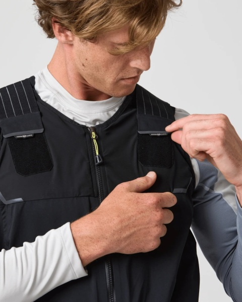 Henri-Lloyd Dynamic Salopettes Mens Black - męskie spodnie żeglarskie softshell