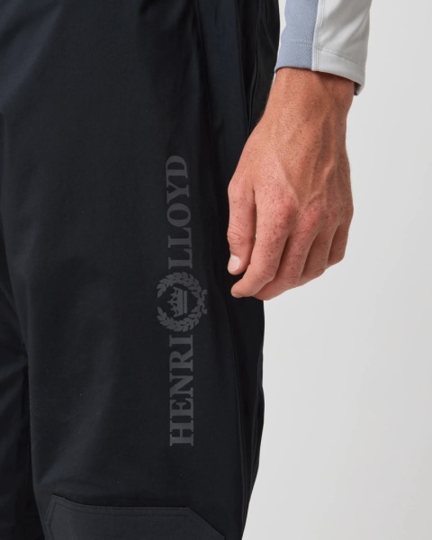 Henri-Lloyd Dynamic Salopettes Mens Black - męskie spodnie żeglarskie softshell