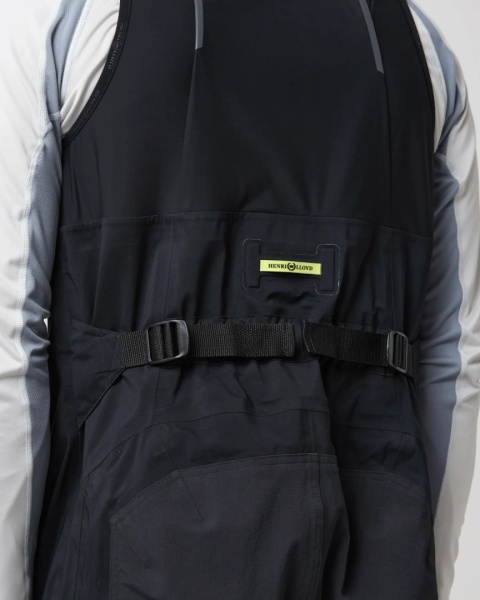 Henri-Lloyd Dynamic Salopettes Mens Black - męskie spodnie żeglarskie softshell