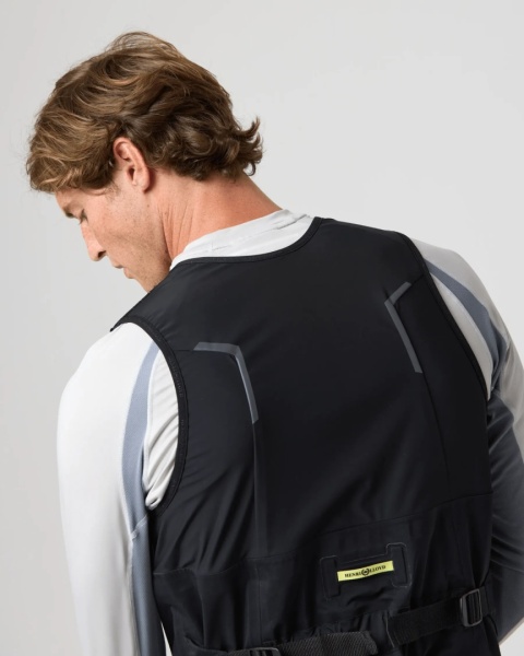 Henri-Lloyd Dynamic Salopettes Mens Black - męskie spodnie żeglarskie softshell