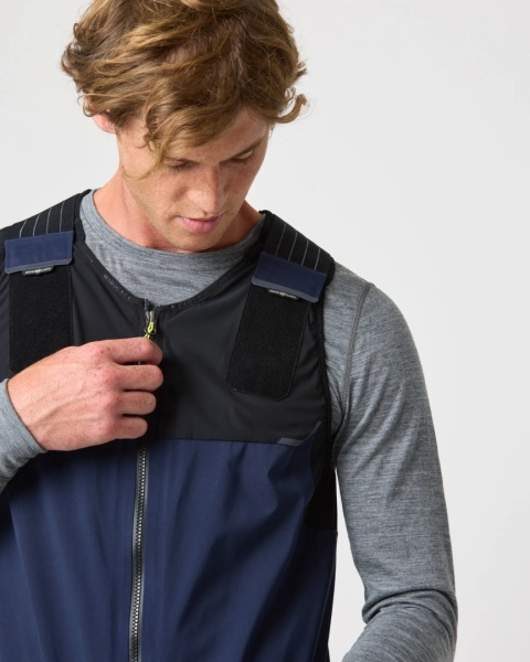 Henri-Lloyd Dynamic Salopettes Mens Navy Blue - męskie spodnie żeglarskie softshell