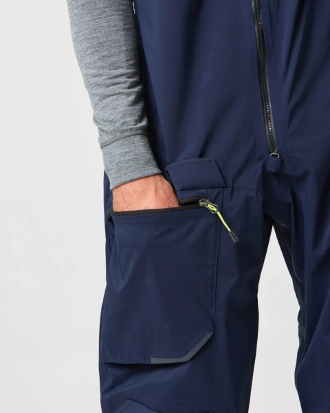 Henri-Lloyd Dynamic Salopettes Mens Navy Blue - męskie spodnie żeglarskie softshell