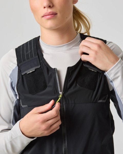 Henri-Lloyd Dynamic Salopettes Womens Black - damskie spodnie żeglarskie softshell