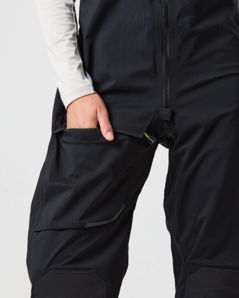 Henri-Lloyd Dynamic Salopettes Womens Black - damskie spodnie żeglarskie softshell