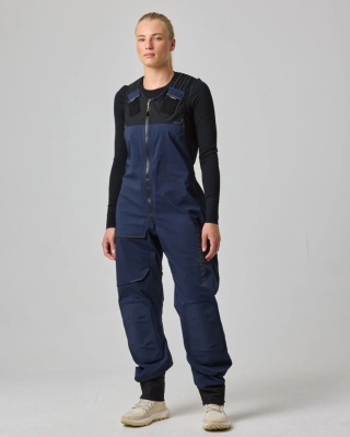 Henri-Lloyd Dynamic Salopettes Womens Navy Blue - damskie spodnie żeglarskie softshell