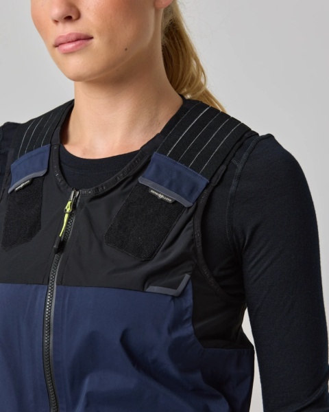 Henri-Lloyd Dynamic Salopettes Womens Navy Blue - damskie spodnie żeglarskie softshell