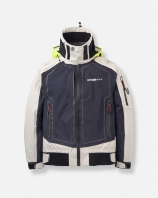 Henri Lloyd Ocean Pro Full Zip Smock Navy Black Off White - sztormiak offshore z pełnym zamkiem