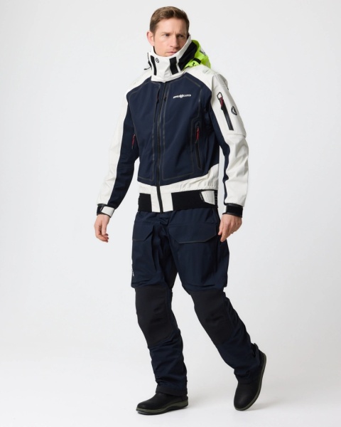 Henri Lloyd Ocean Pro Full Zip Smock Navy Black Off White - sztormiak offshore z pełnym zamkiem