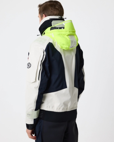 Henri Lloyd Ocean Pro Full Zip Smock Navy Black Off White - sztormiak offshore z pełnym zamkiem