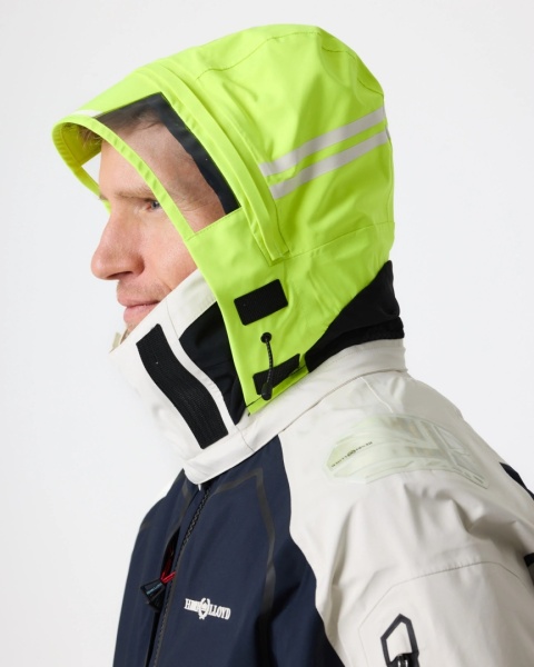Henri Lloyd Ocean Pro Full Zip Smock Navy Black Off White - sztormiak offshore z pełnym zamkiem