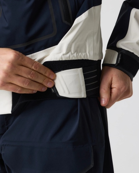 Henri Lloyd Ocean Pro Full Zip Smock Navy Black Off White - sztormiak offshore z pełnym zamkiem