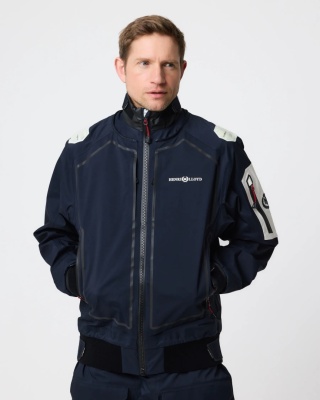 Henri Lloyd Ocean Pro Full Zip Smock Navy Black - sztormiak offshore z pełnym zamkiem