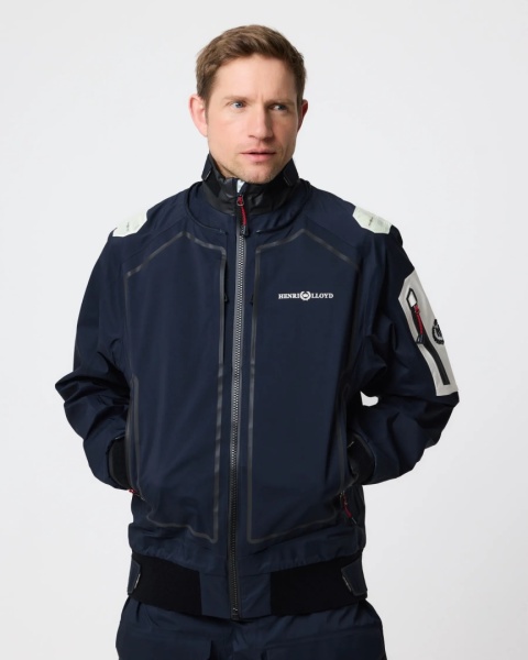 Henri Lloyd Ocean Pro Full Zip Smock Navy Black - sztormiak offshore z pełnym zamkiem