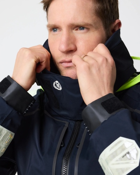 Henri Lloyd Ocean Pro Full Zip Smock Navy Black - sztormiak offshore z pełnym zamkiem