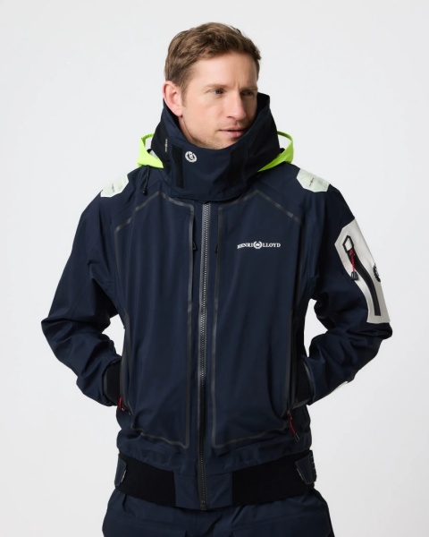 Henri Lloyd Ocean Pro Full Zip Smock Navy Black - sztormiak offshore z pełnym zamkiem