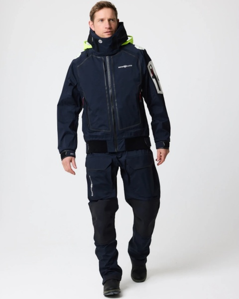 Henri Lloyd Ocean Pro Full Zip Smock Navy Black - sztormiak offshore z pełnym zamkiem