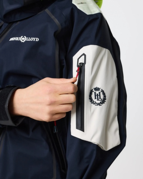 Henri Lloyd Ocean Pro Full Zip Smock Navy Black - sztormiak offshore z pełnym zamkiem