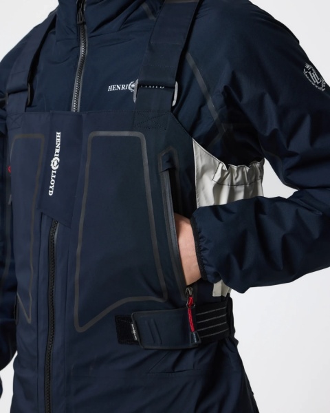 Henri-Lloyd Ocean Pro Hi-Fit Navy/Black - profesjonalne spodnie sztormowe offshore