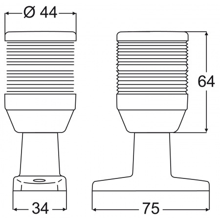 Lampa kotwiczna LED Hella Marine NaviLED 360 Compact 9–33 V, 2 Mm, biała