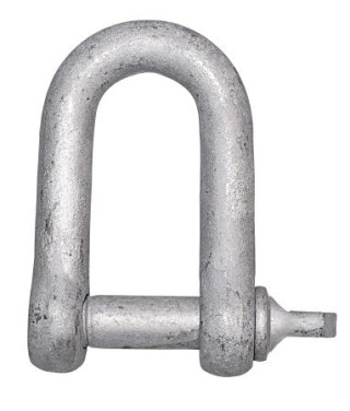 SHACKLE ocynkowany prosty 10 mm - 1 szt.