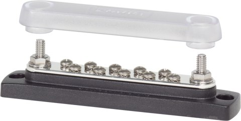Szyna zbiorcza Blue Sea 150 A, 10 przyłączy, z osłoną - BS2300
