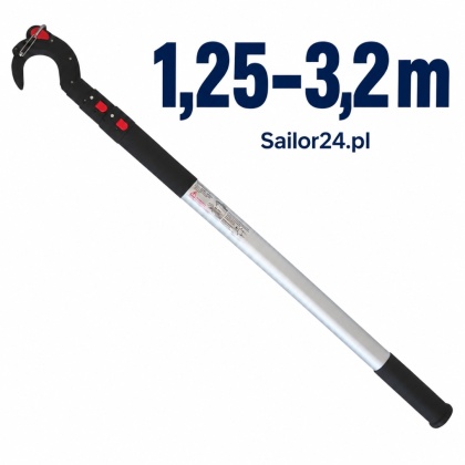 Teleskopowy Bosak do łodzi ROBLINE HOOK & MOOR Ø60mm 1,25m-3,20m KS