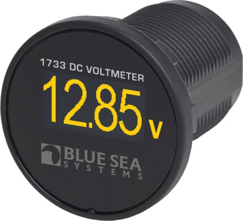Woltomierz Blue Sea Mini OLED 12/24 V, żółty wyświetlacz - BS1733-B5 - opakowanie 5 szt.