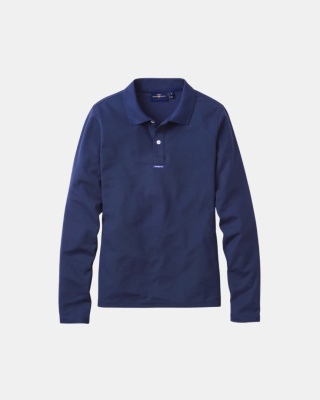 Women's Dri-Fast LS Polo - Navy Blue