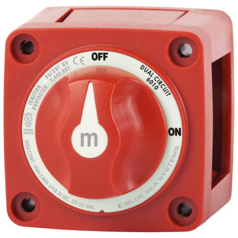 Wyłącznik akumulatora Blue Sea m-Series Dual Circuit, 300 A - BS6010-B5 - opakowanie 5 szt.