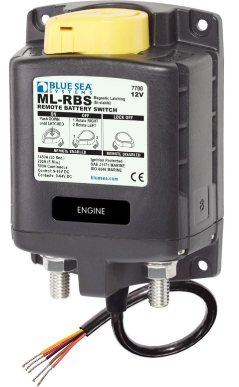 Zdalny wyłącznik akumulatora Blue Sea ML-RBS 500 A, 12 V DTM/ATM - BS7700100-B1 - 1 szt., bulk