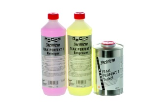 Zestaw do teaku Yachticon Teak Perfekt 1 + 2 + 3, 3 × 1 l
