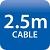 Kabel 2,5m